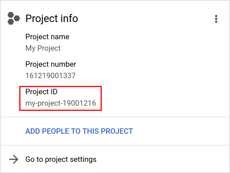 monitoring gcp project info