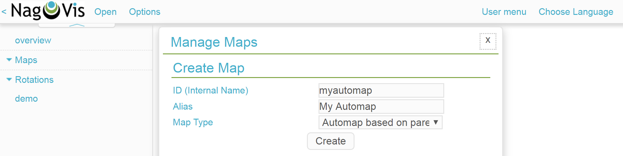 nagvis2 automap create