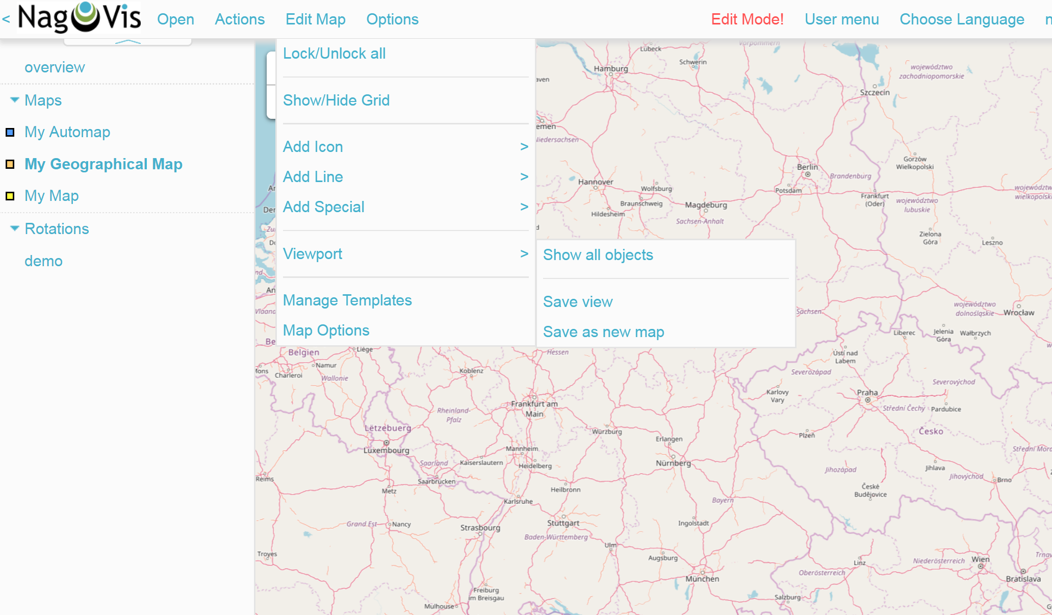 nagvis2 geomap save view