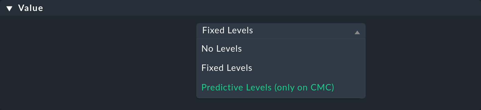 Rule with predictive monitoring selection.