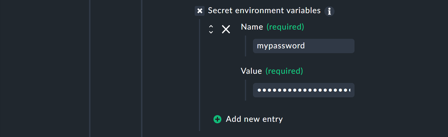 Option for secret environment variables in the Robotmk scheduler.
