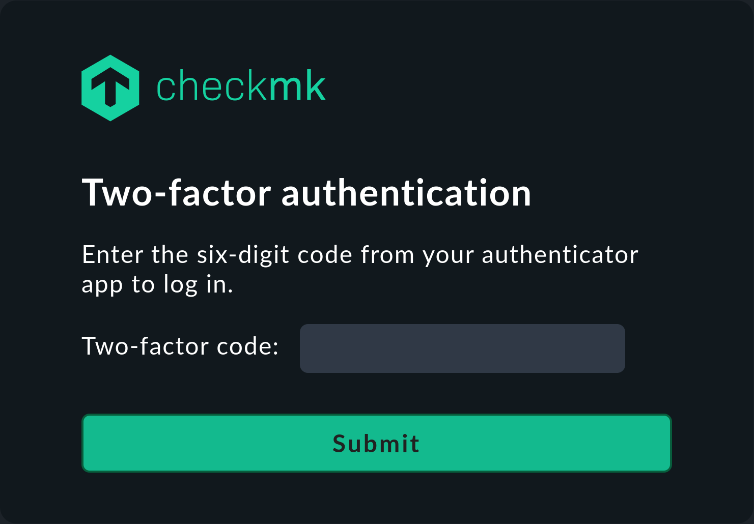 Login with the second authentication factor.